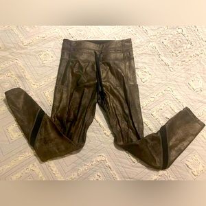 Distressed drawstring leggings sz 4